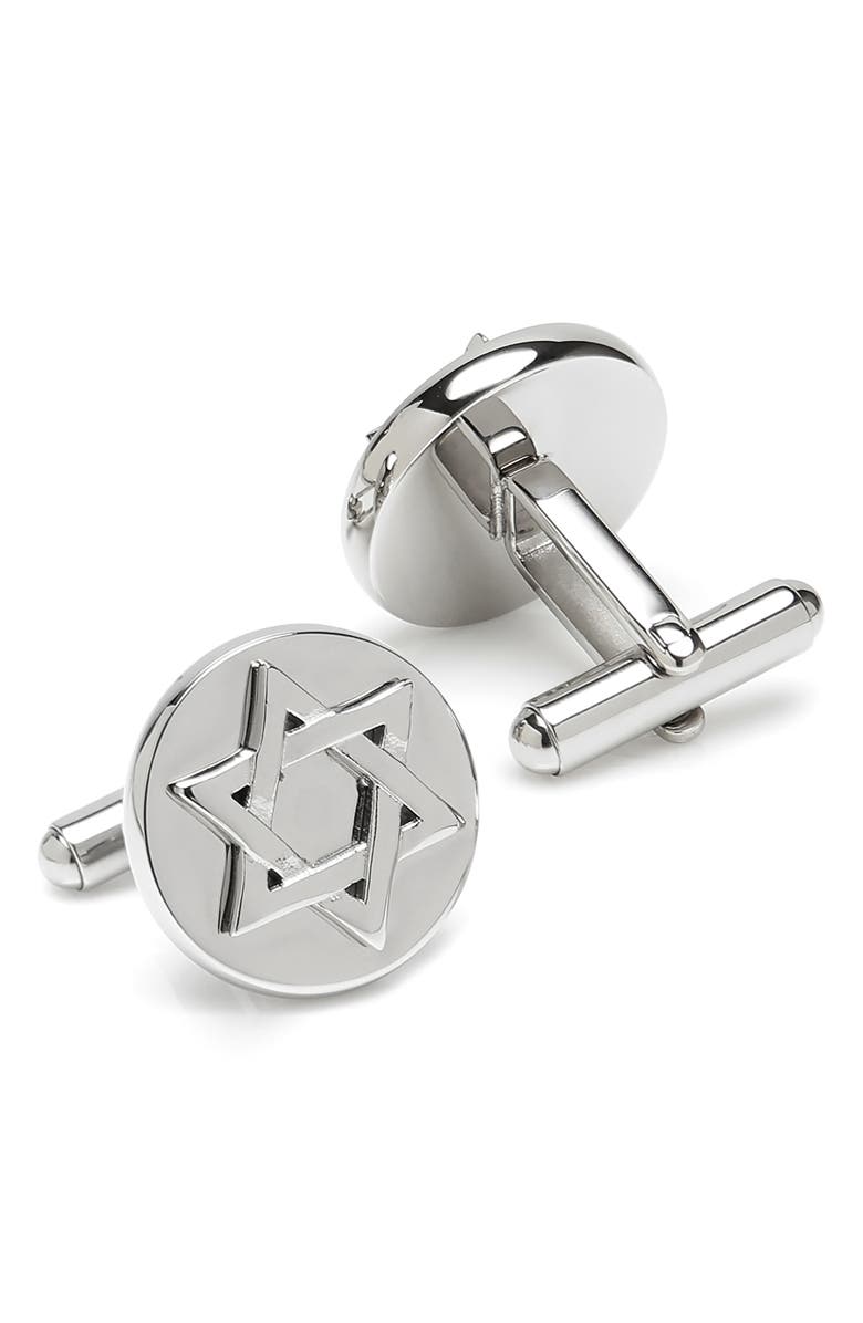 Cufflinks, Inc. Star of David Cuff Links, Alternate, color,