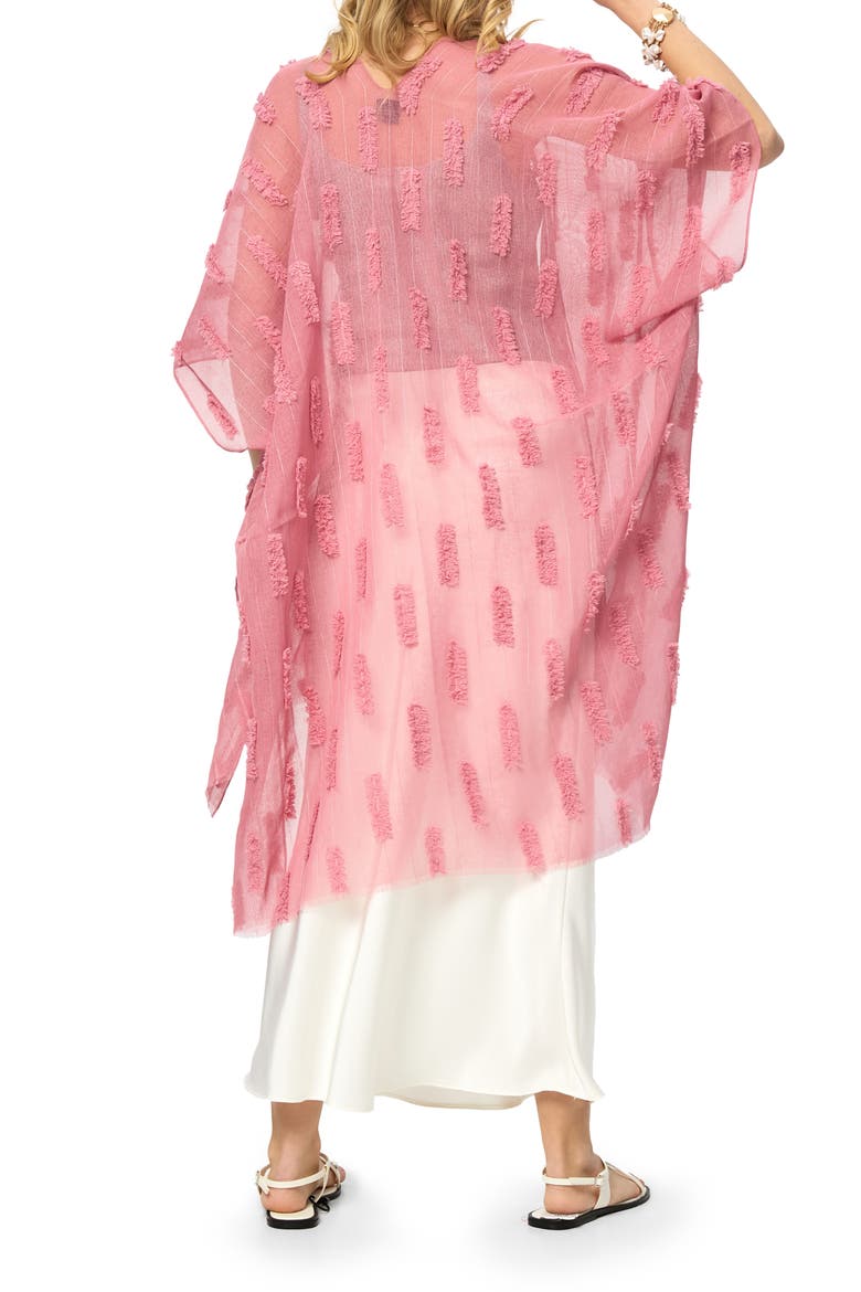 Embossed Ruana, Alternate, color, PINK