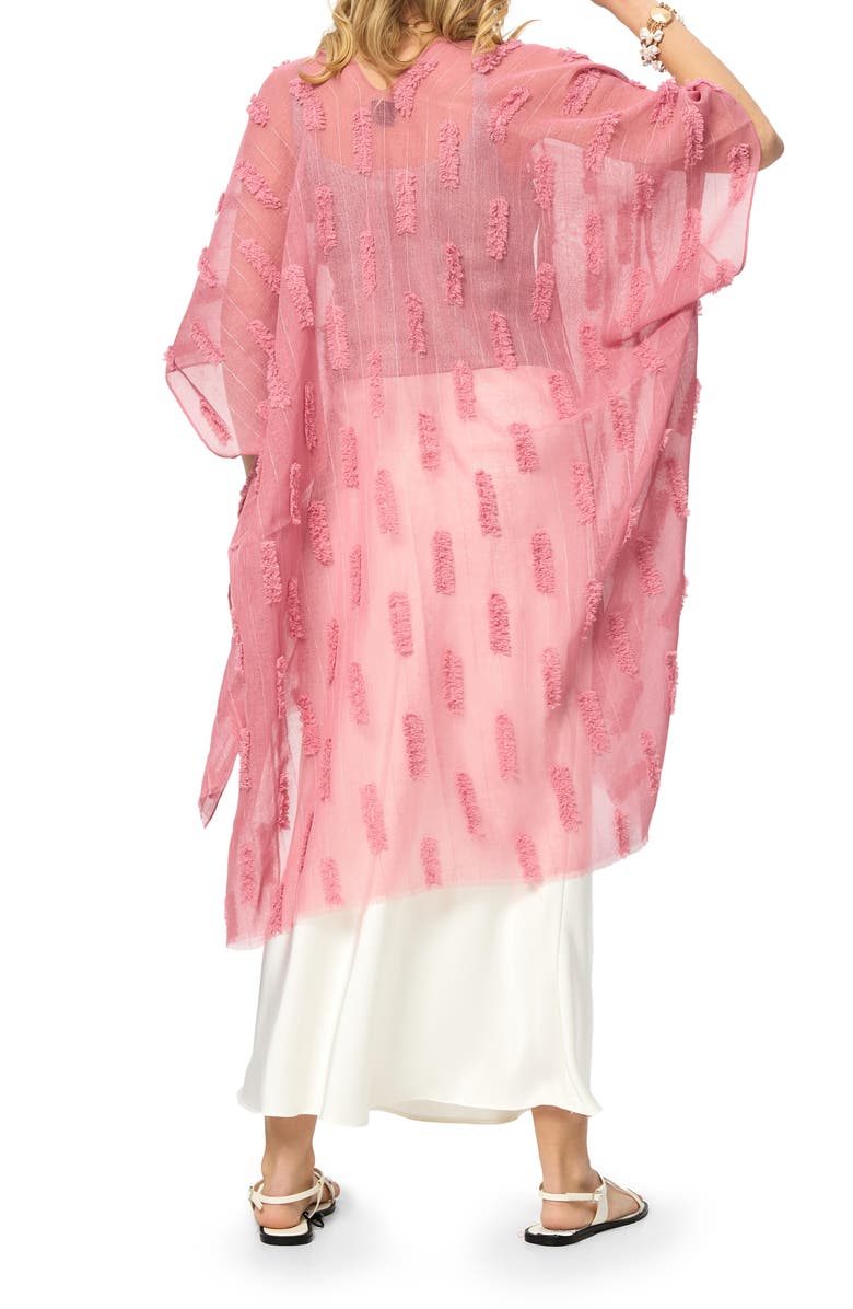 SAACHI Embossed Ruana, Alternate, color, Pink