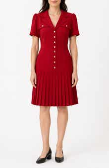 Remy Stretch Pleat Shirtdress