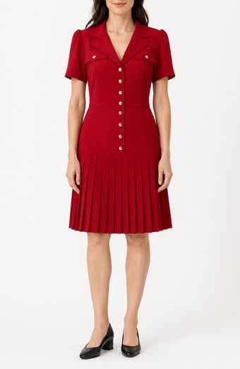 Remy Stretch Pleat Shirtdress
