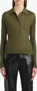 Khaite Vin Rib Polo Sweater
