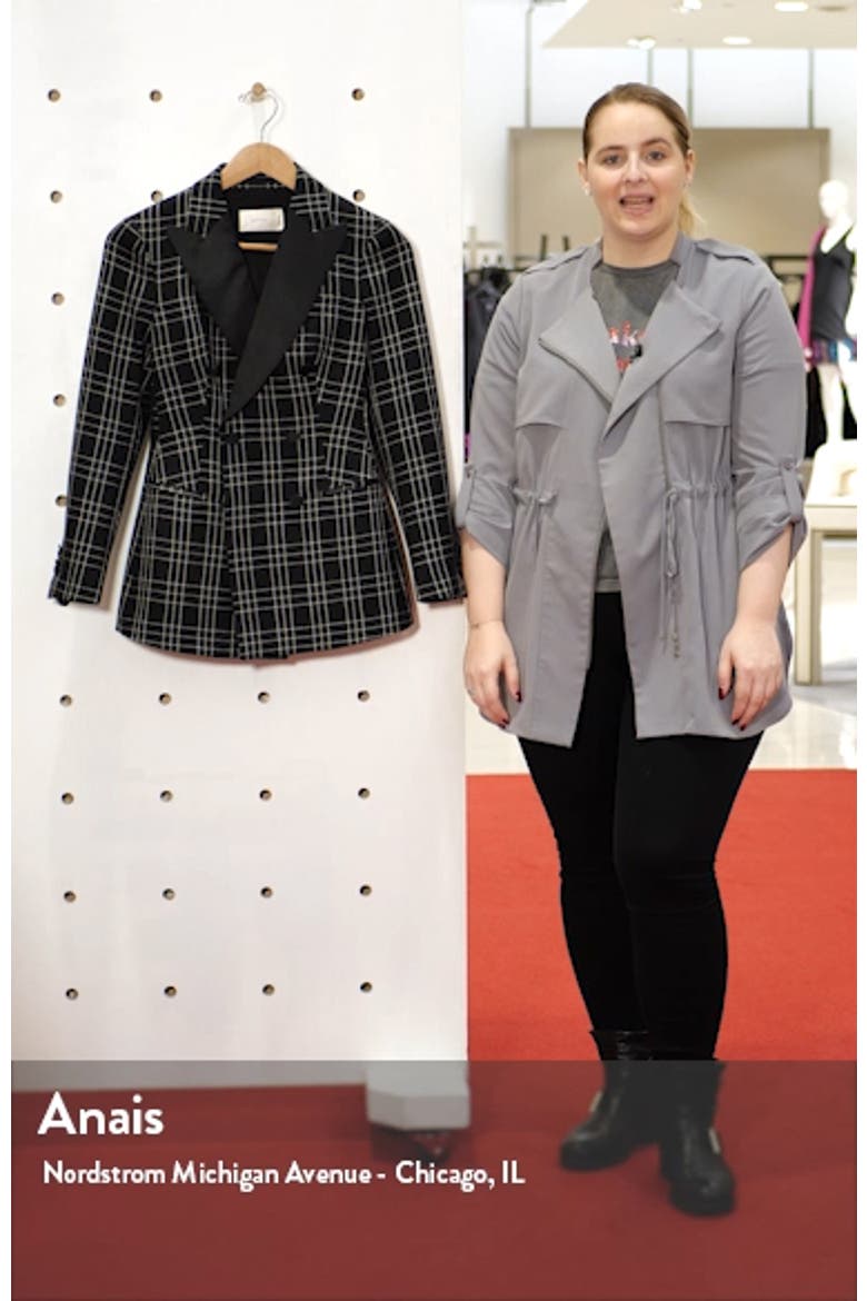 Cameron Double Breasted Check Wool Suit Jacket video