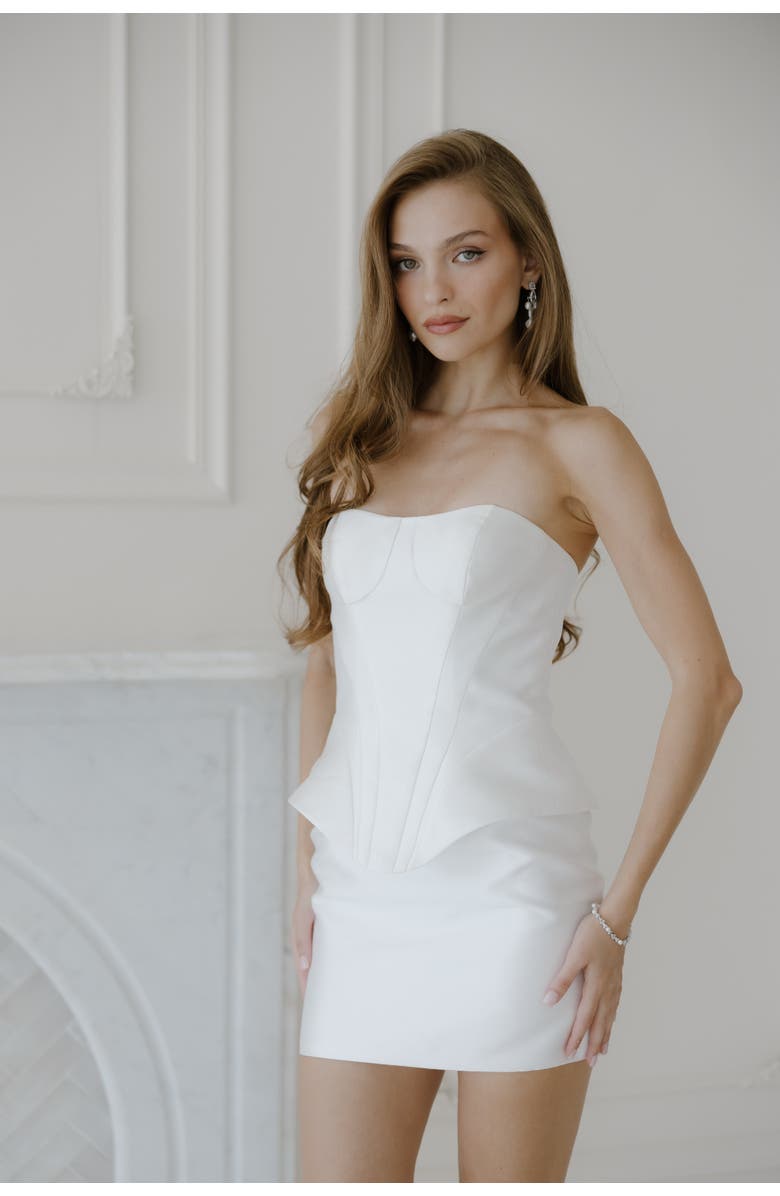 Untamed Petals Celeste Mini Dress, Main, color, Ivory