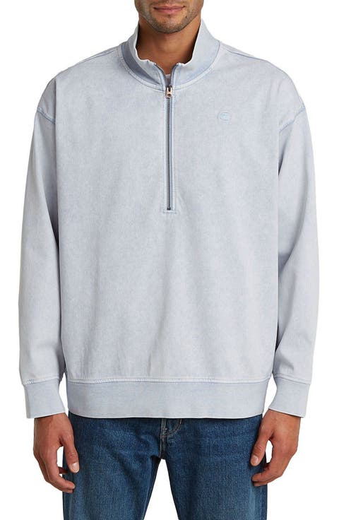 Washed HB Relaxed Half Zip Pullover