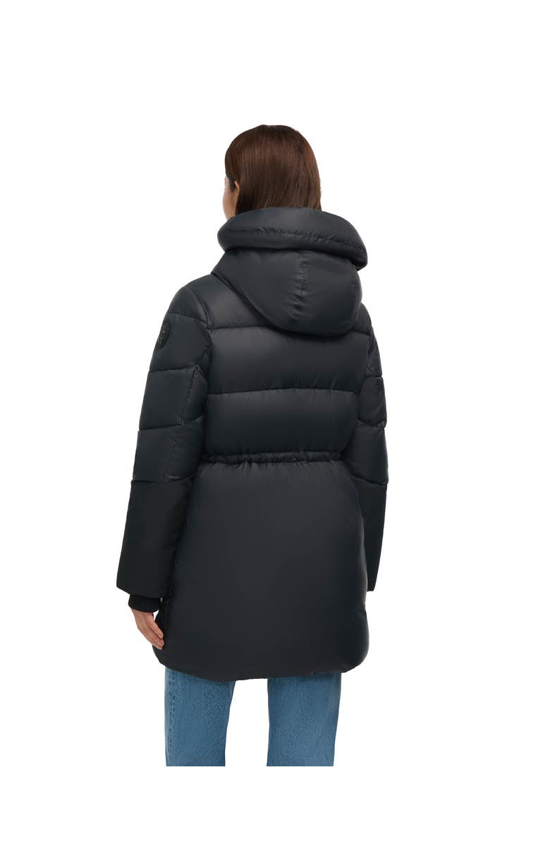 Pajar Heirani Mid-Length Quilted Parka Puffer with Oversized Hood, Alternate, color, Black