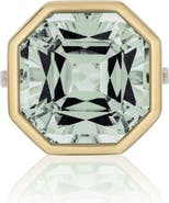 GOSHWARA Gossip Octagon Cut Stone & Pavé Diamond Ring