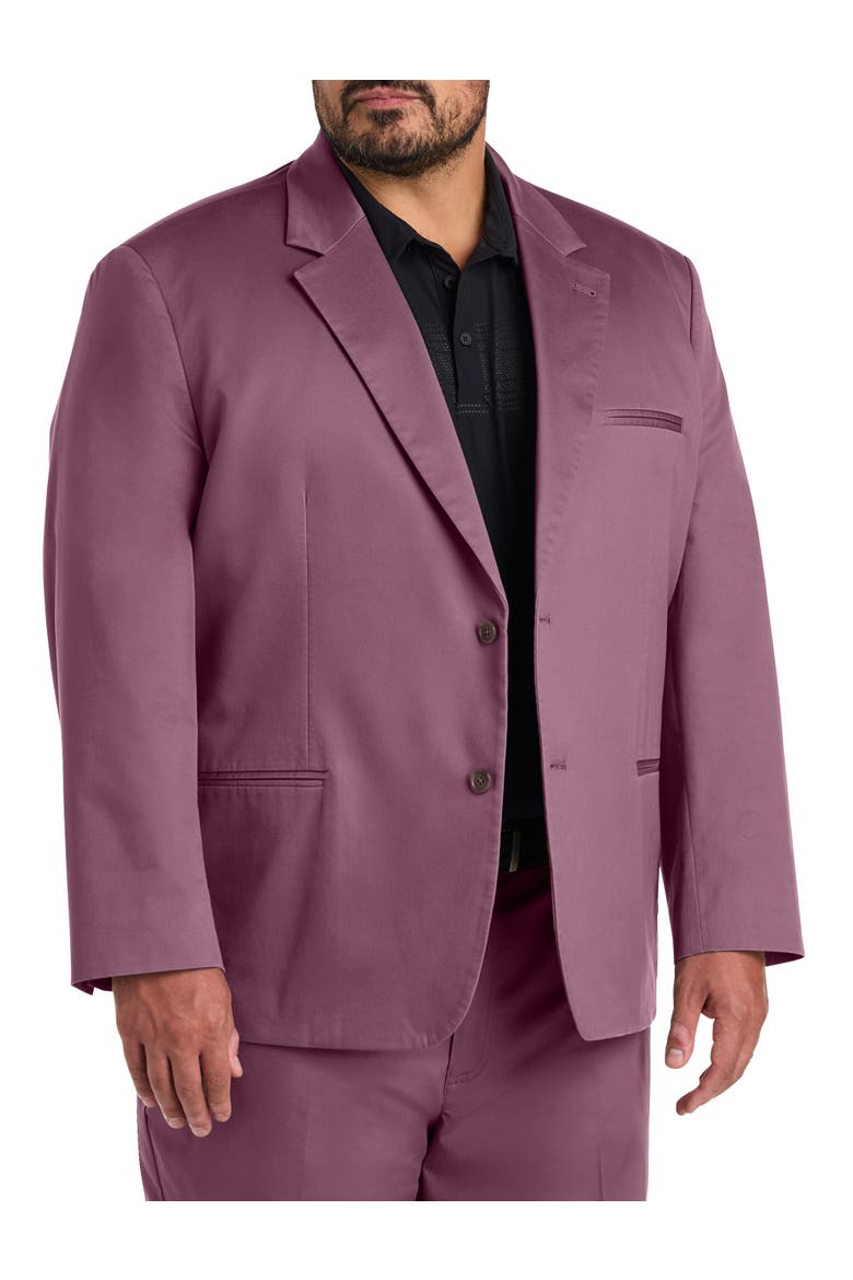 Big & Tall Tech Sport Coat, Main, color, ROSE BROWN