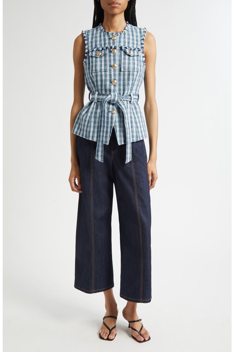 Madi Crop Wide Leg Jeans, Alternate, color, INDIGO
