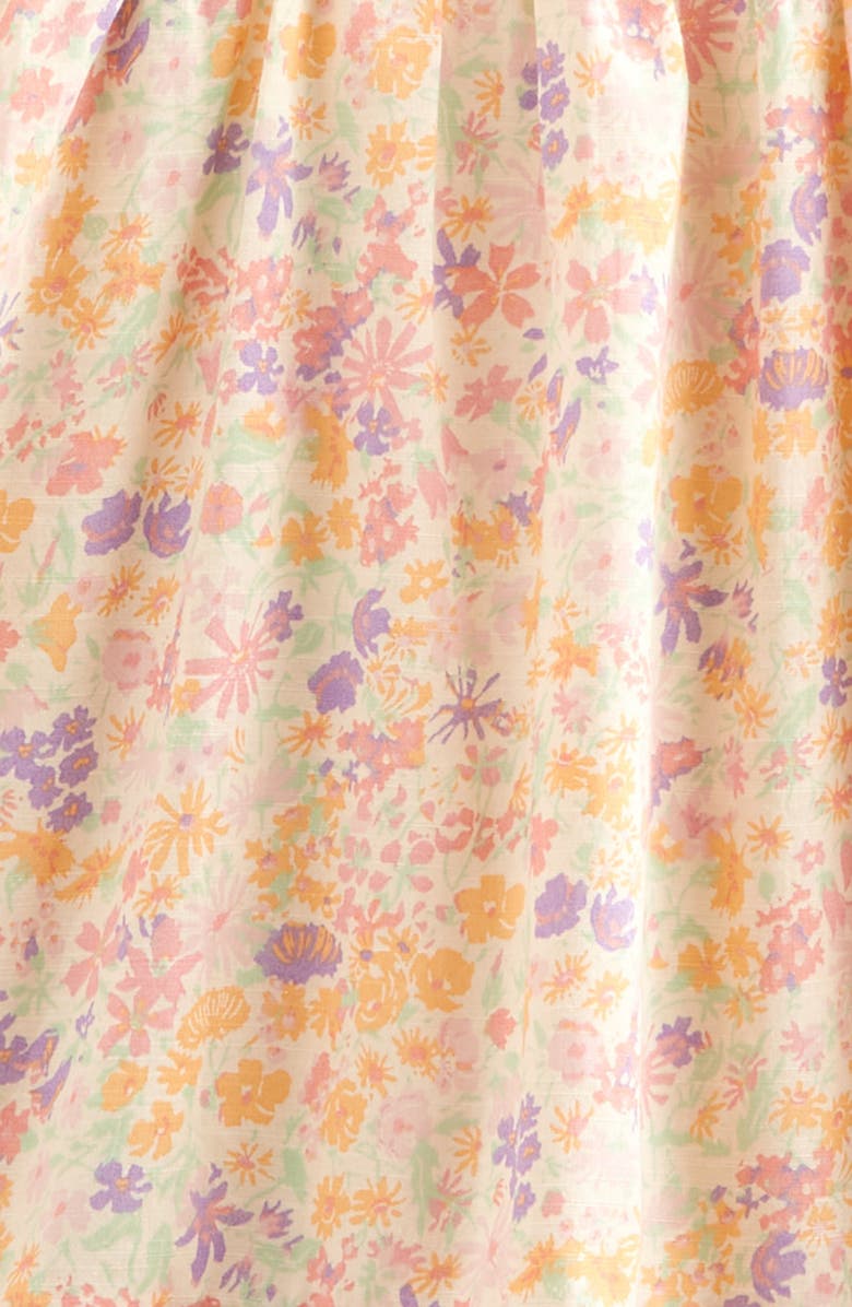 Nordstrom Kids' Floral Print Cotton Dress, Alternate, color, Pink Bubbles Meadow Floral