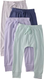 BUTTERBLU Kids' Jordan Assorted 4-Pack Organic Cotton Joggers