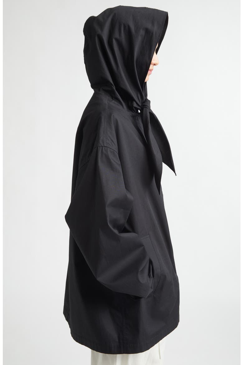 Technical Cotton Scarf Jacket, Alternate, color, BLACK