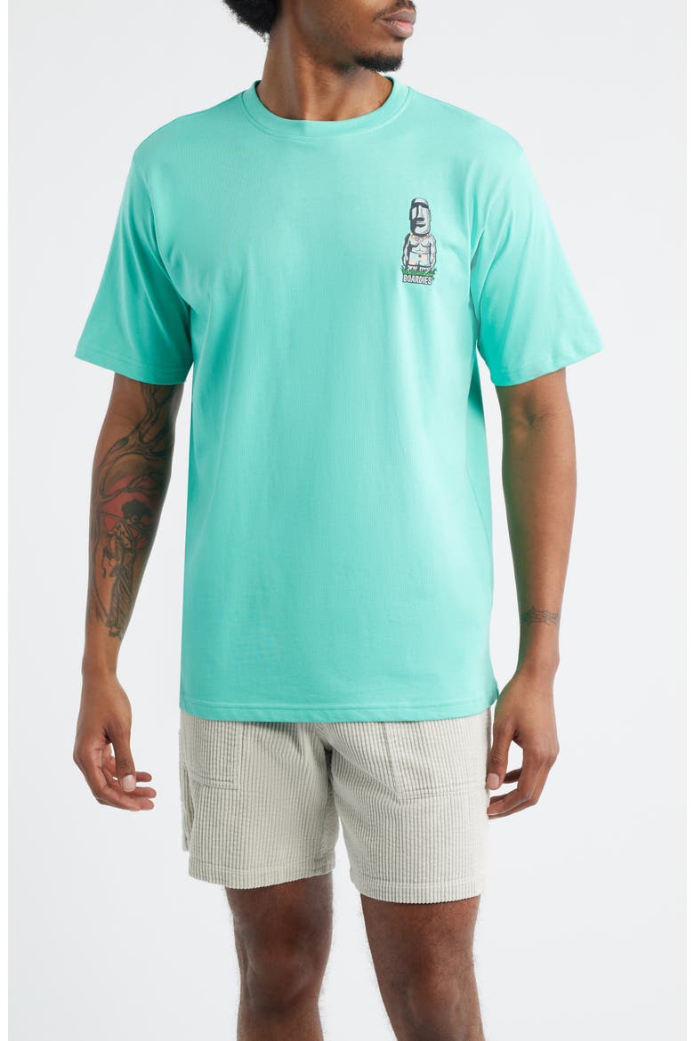 Cotton Graphic T-Shirt, Main, color, AQUA