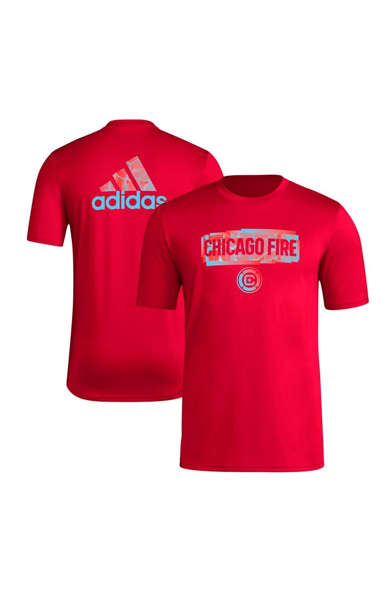 adidas Men's adidas Red Chicago Fire Local Pop AEROREADY T-Shirt, Alternate, color,