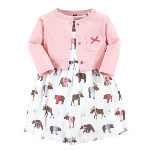 Cotton Dress and Cardigan Set (Toddler & Little Kid)