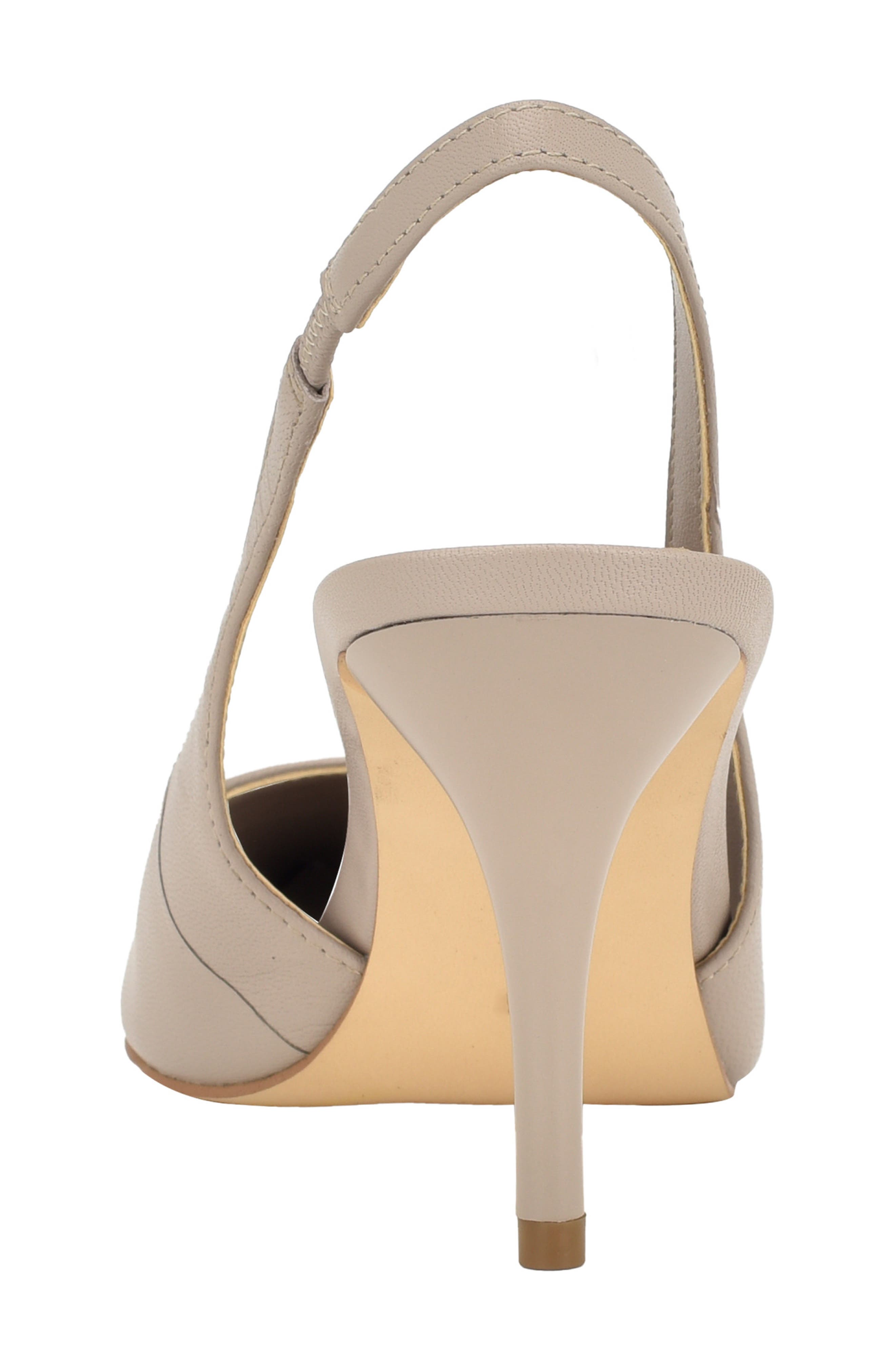 Cinola Slingback Pointed Toe Pump, Alternate, color, TAUPE LEATHER