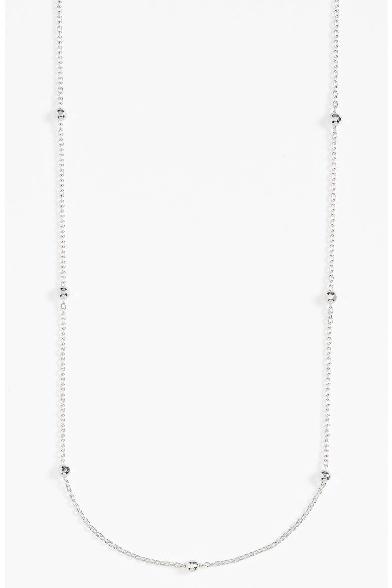 Argento Vivo Station Necklace, Alternate, color, SILVER