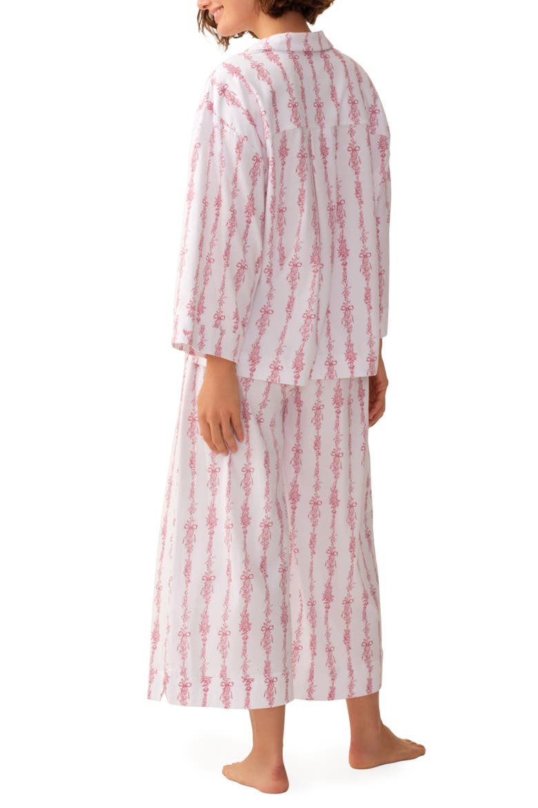Olivia Pima Cotton Wide Leg Pajamas, Alternate, color, WHITE