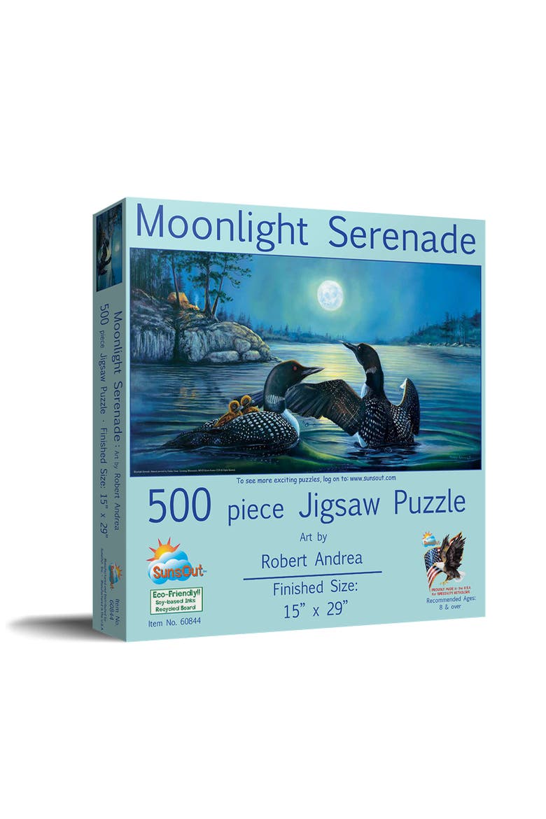 Moonlight Serenade 500 piece Jigsaw Puzzle for Adults, Main, color, Multicolor