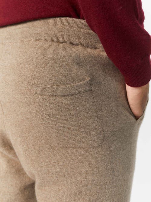 Gobi Mongolian Cashmere Cashmere  Jogger In Taupe