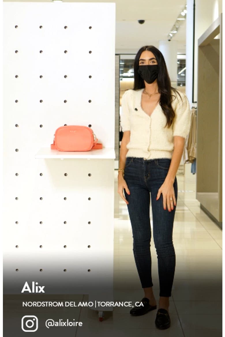 astrid medium pebbled leather camera bag video