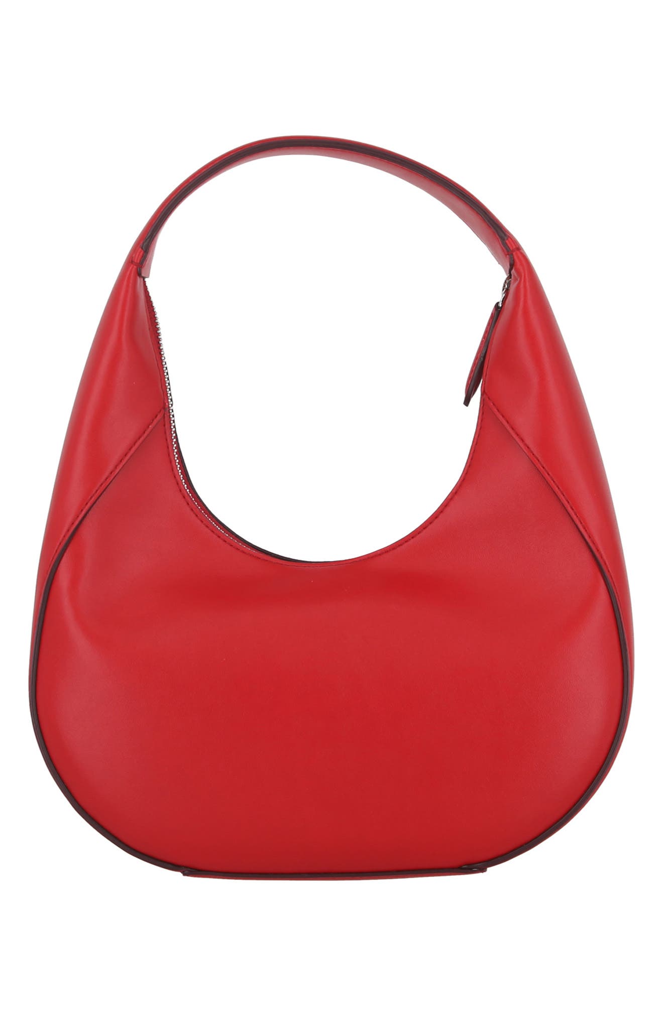 Stella McCartney Logo Vegan Leather Shoulder Bag, Alternate, color, 