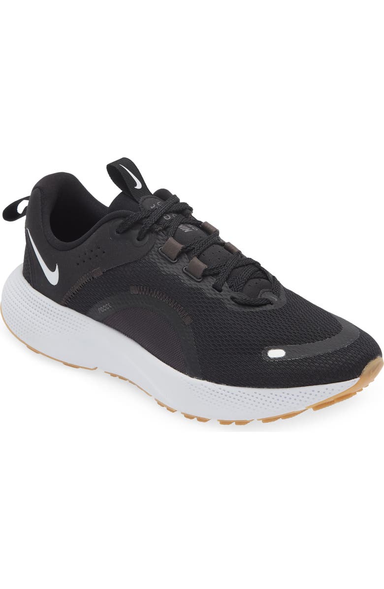 Nike React Escape Run 2 Running Shoe, Main, color, Black/ White/ Smoke Grey