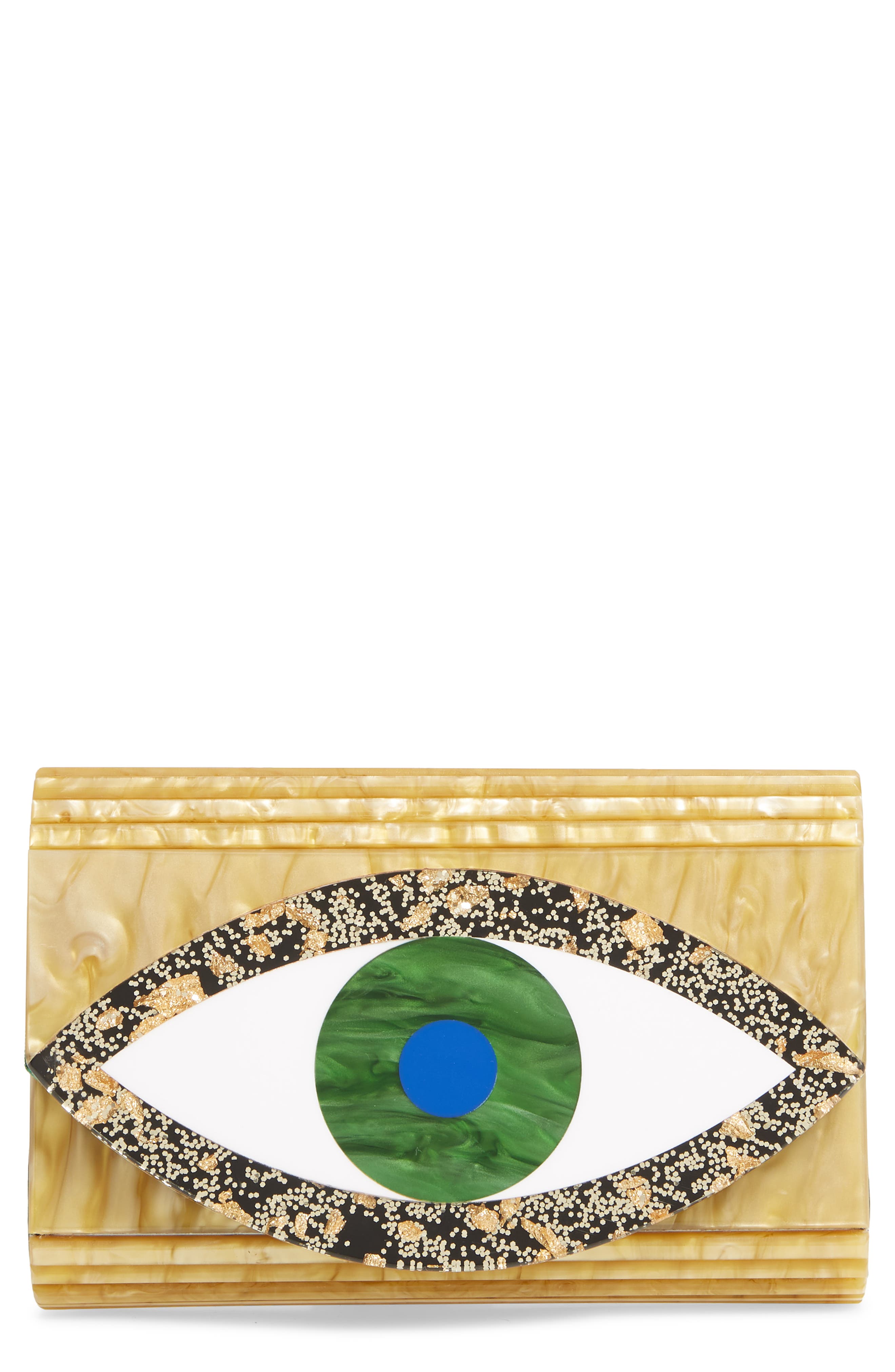 Kurt Geiger London Eye Party Envelope Clutch, Main, color, 