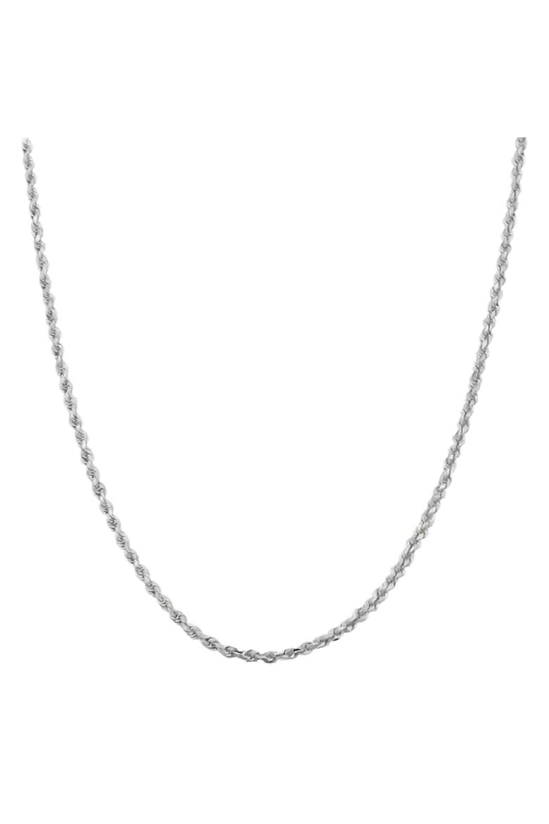 Sterling Silver 2.5MM Rope Chain Necklace, Main, color, Silver