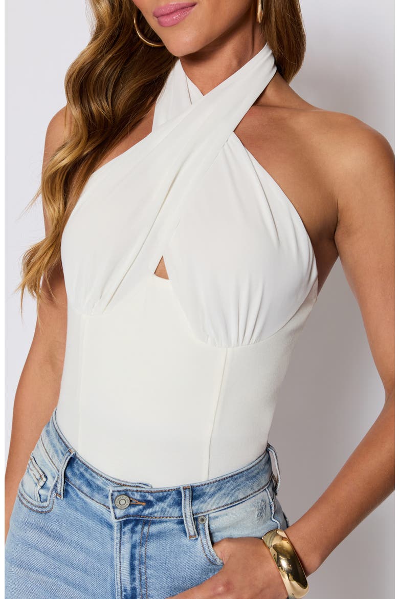 Al Fresco Knit Halter Top (Nordstrom Exclusive), Alternate, color, CREAM