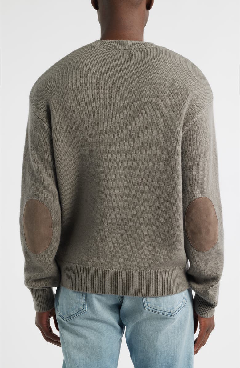 FRAME Elbow Patch Wool & Cashmere Sweater, Alternate, color, Light Taupe