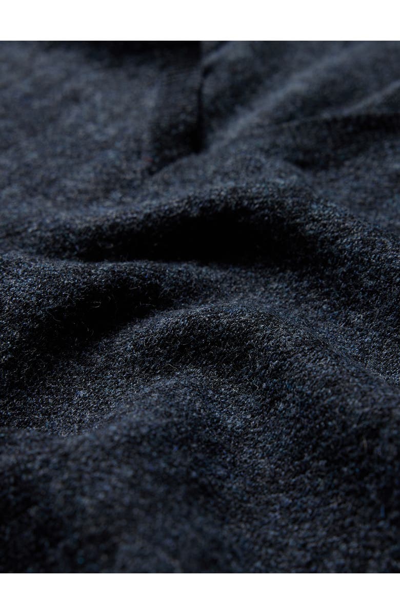 John Varvatos Bandera Rib Wool Blend V-Neck Sweater, Alternate, color, Navy