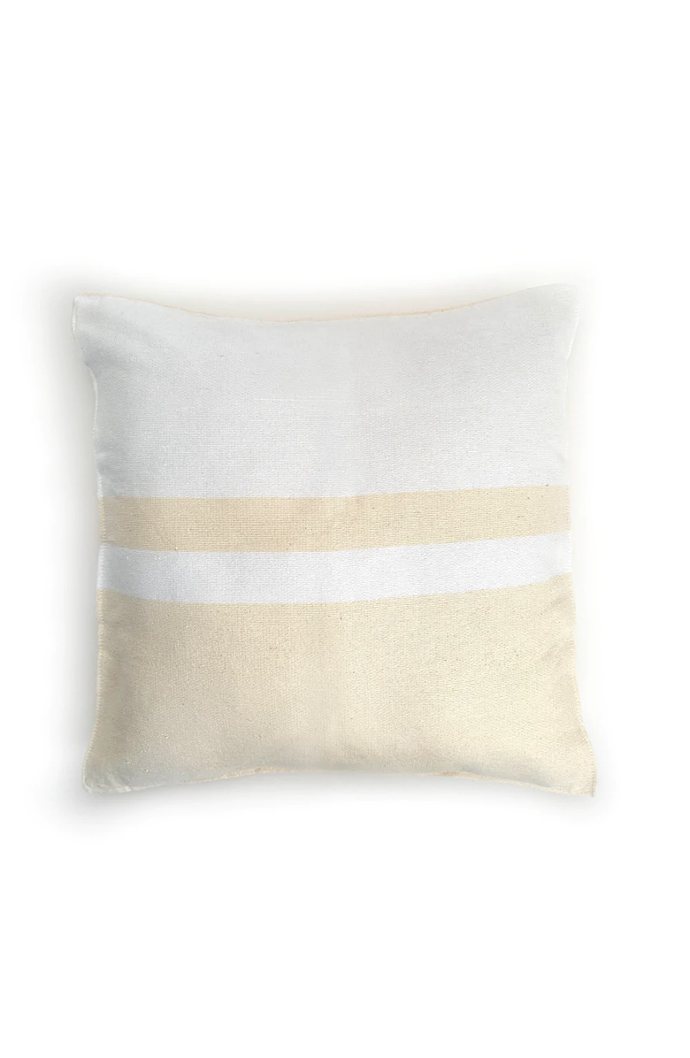 Nativa Woven Block Pillow - with Insert, Main, color, Cream