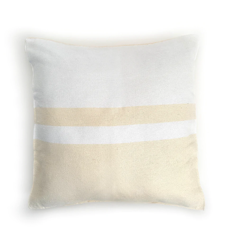 Woven Block Pillow - with Insert
