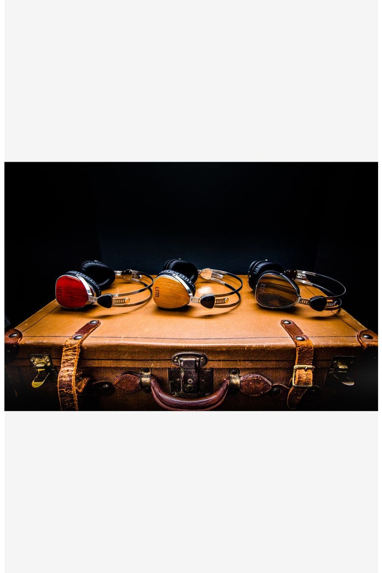 'Troubador' Beech Wood Headphones, Alternate, color, BEECH