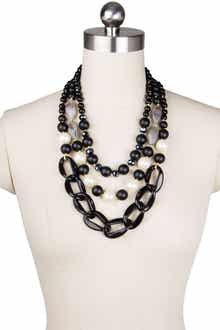 SAACHI Betty Freshwater Pearl Beaded Multistrand Necklace