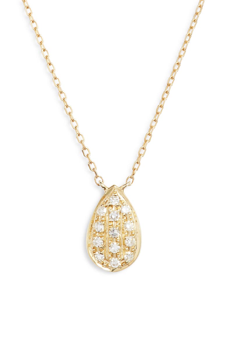 Samantha Lynn Diamond Pendant Necklace, Main, color, YELLOW GOLD/ DIA