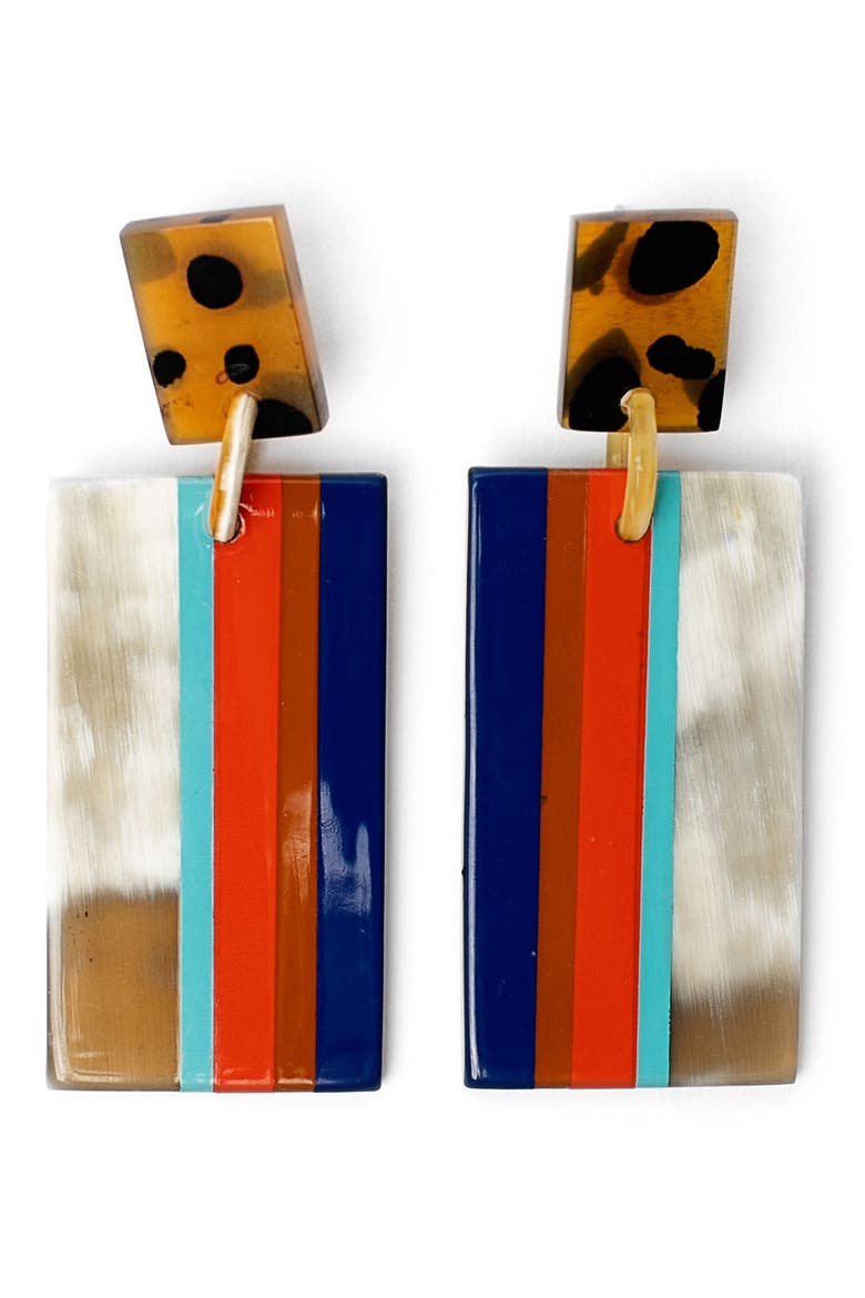 Carajillo Statement Drop Earrings, Main, color, MULTI