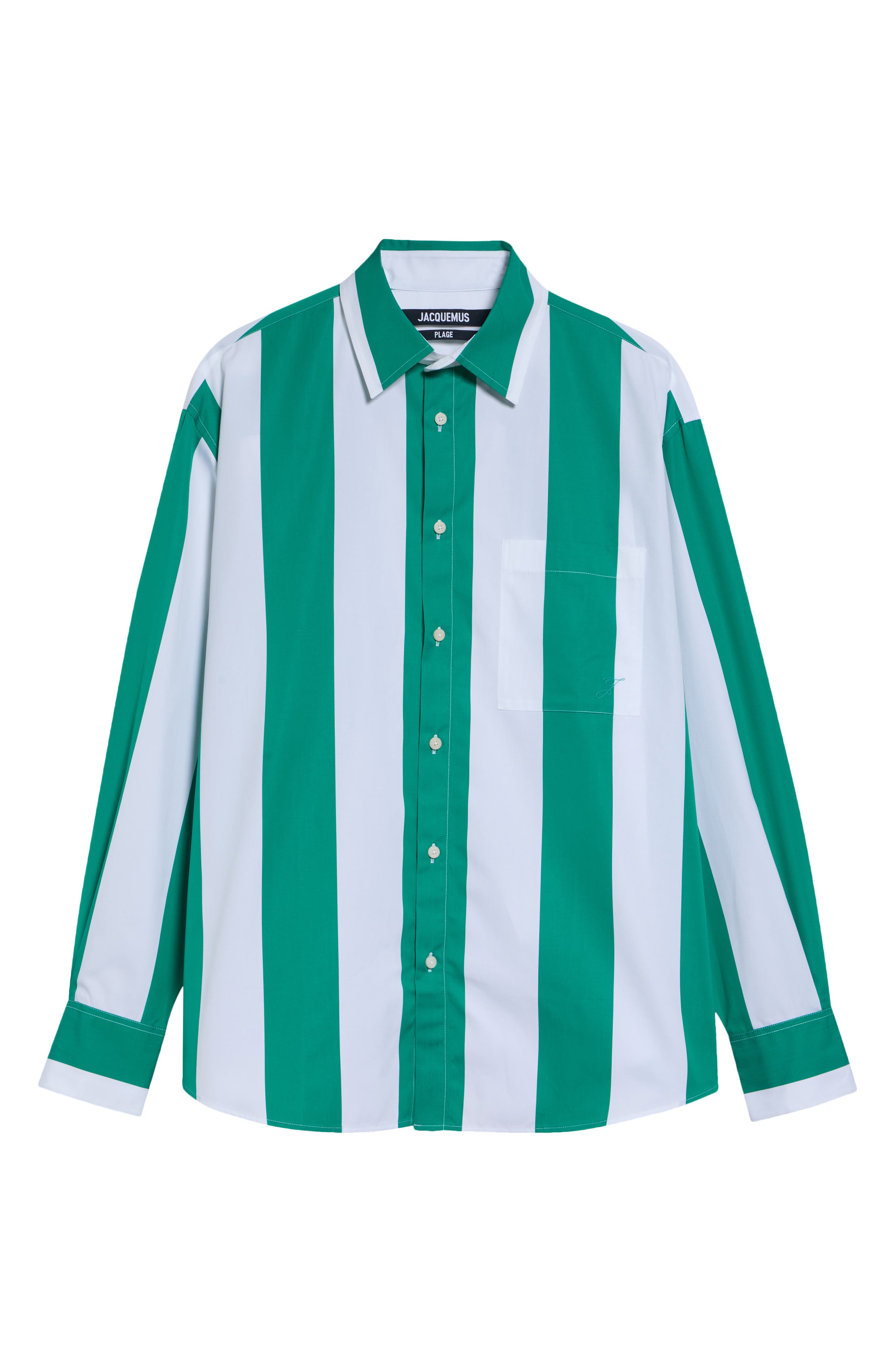selected JACQUARD BIG STRIPES GREEN