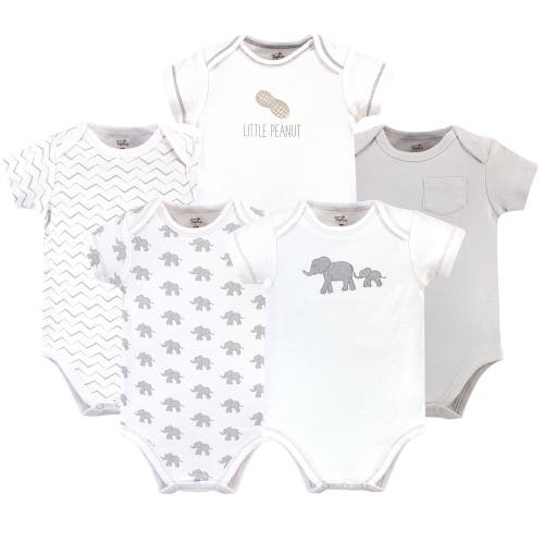 Touched By Nature Organic Cotton Bodysuits In Gray