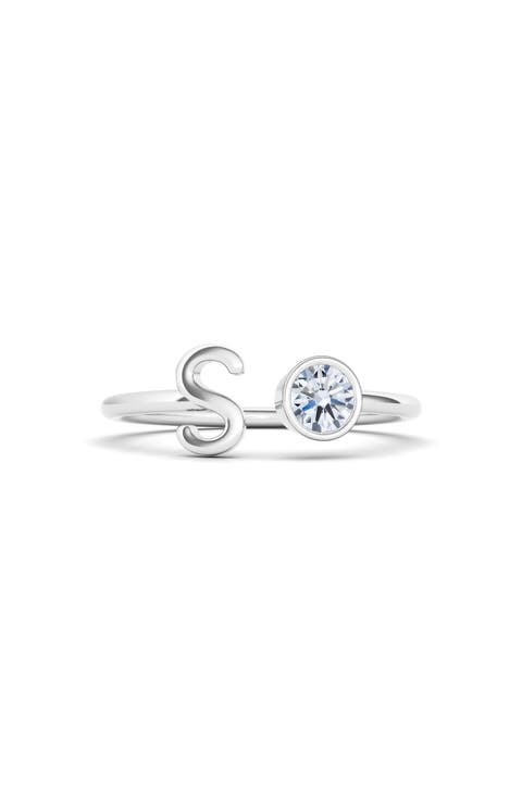 Lab Grown Diamond Letter Ring