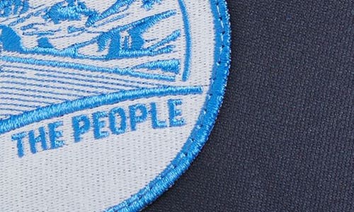Friday Feelin ' Powder To The People Trucker Hat In Blue