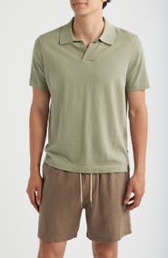 NN07 Ryan 6311 Cotton & Linen Johnny Collar Polo
