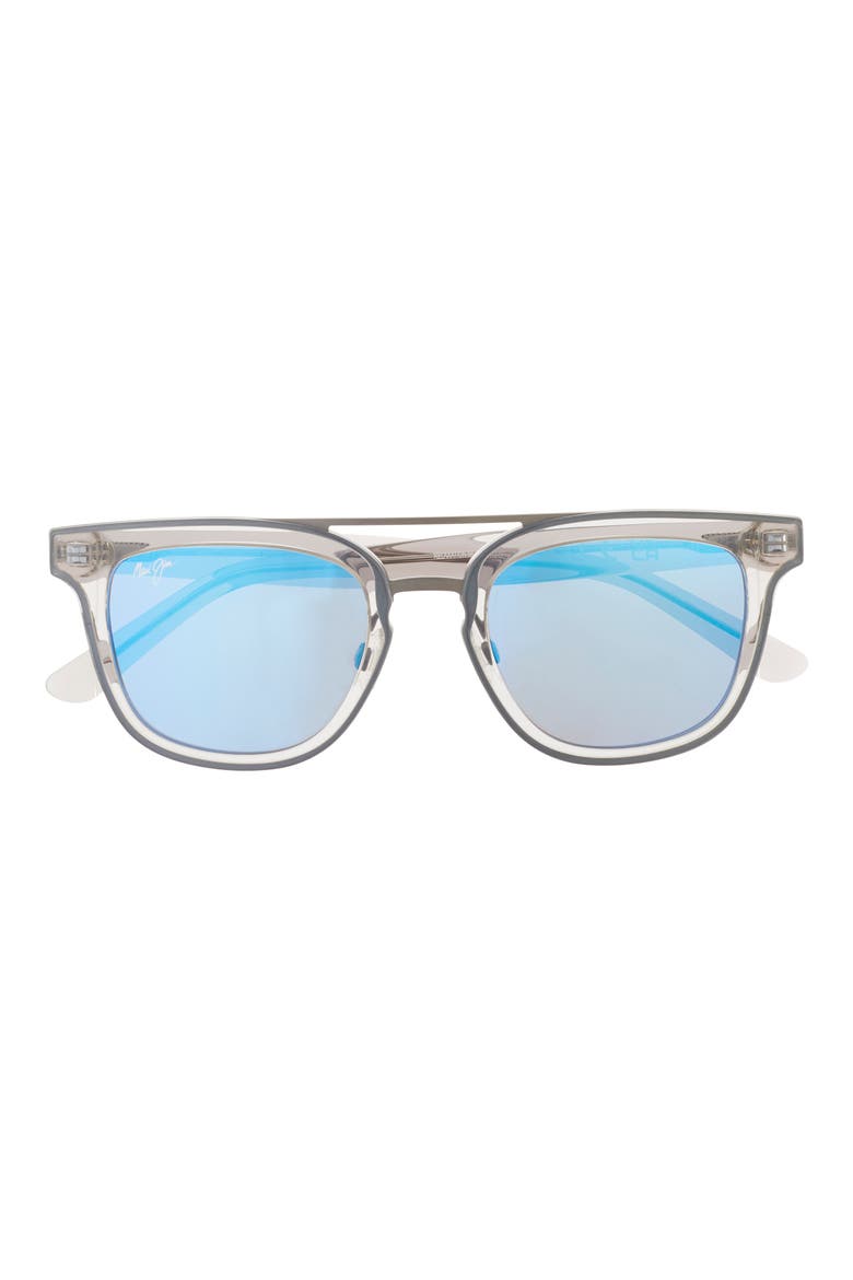 49mm Core Round Polarized Sunglasses, Main, color, GREY GREY BLUE