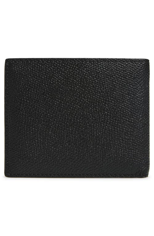 Valentino Garavani Vlogo Signature Bifold Leather Wallet In Black
