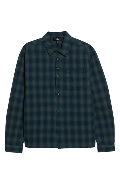 Resent Plaid Button-Up Flannel Shirt