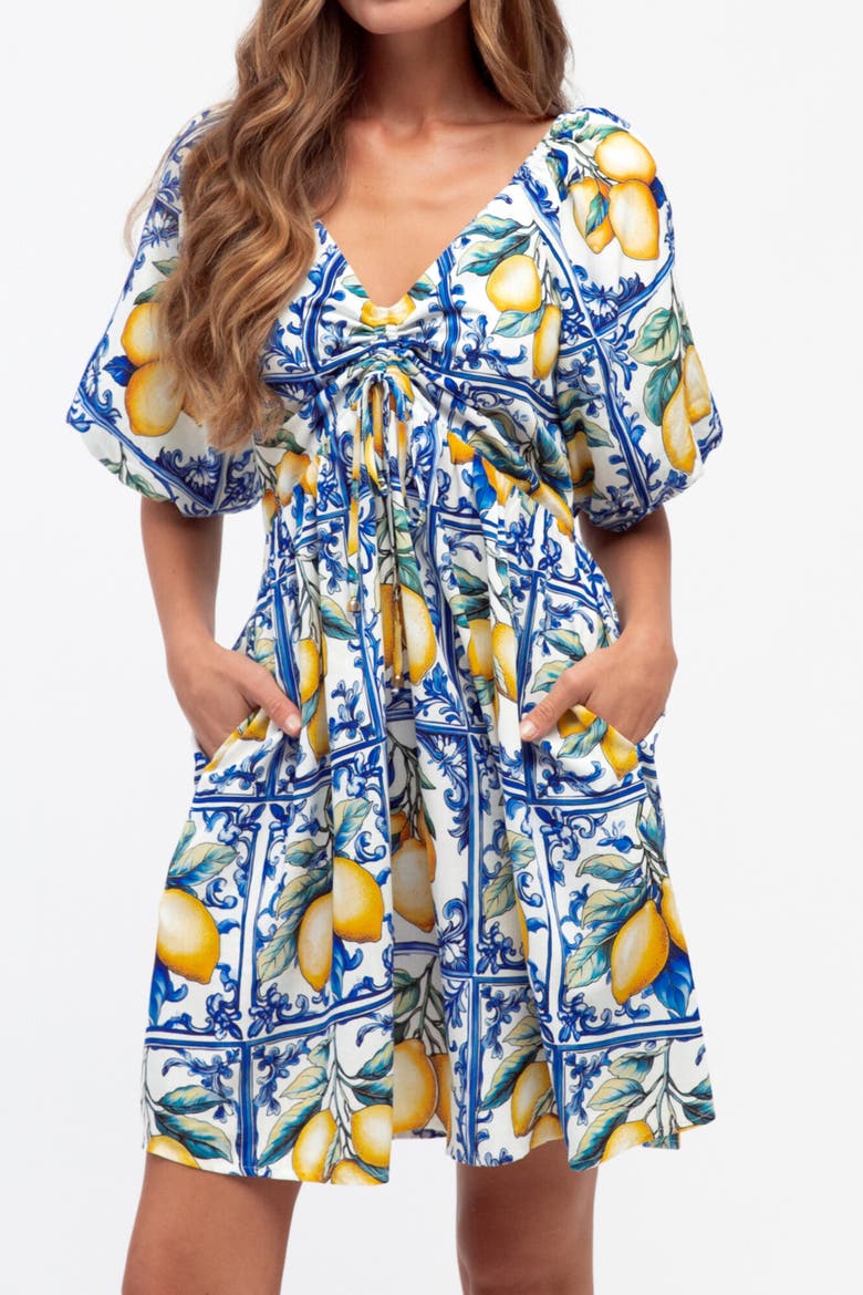 Summer Sorrento Dress, Alternate, color, Blue