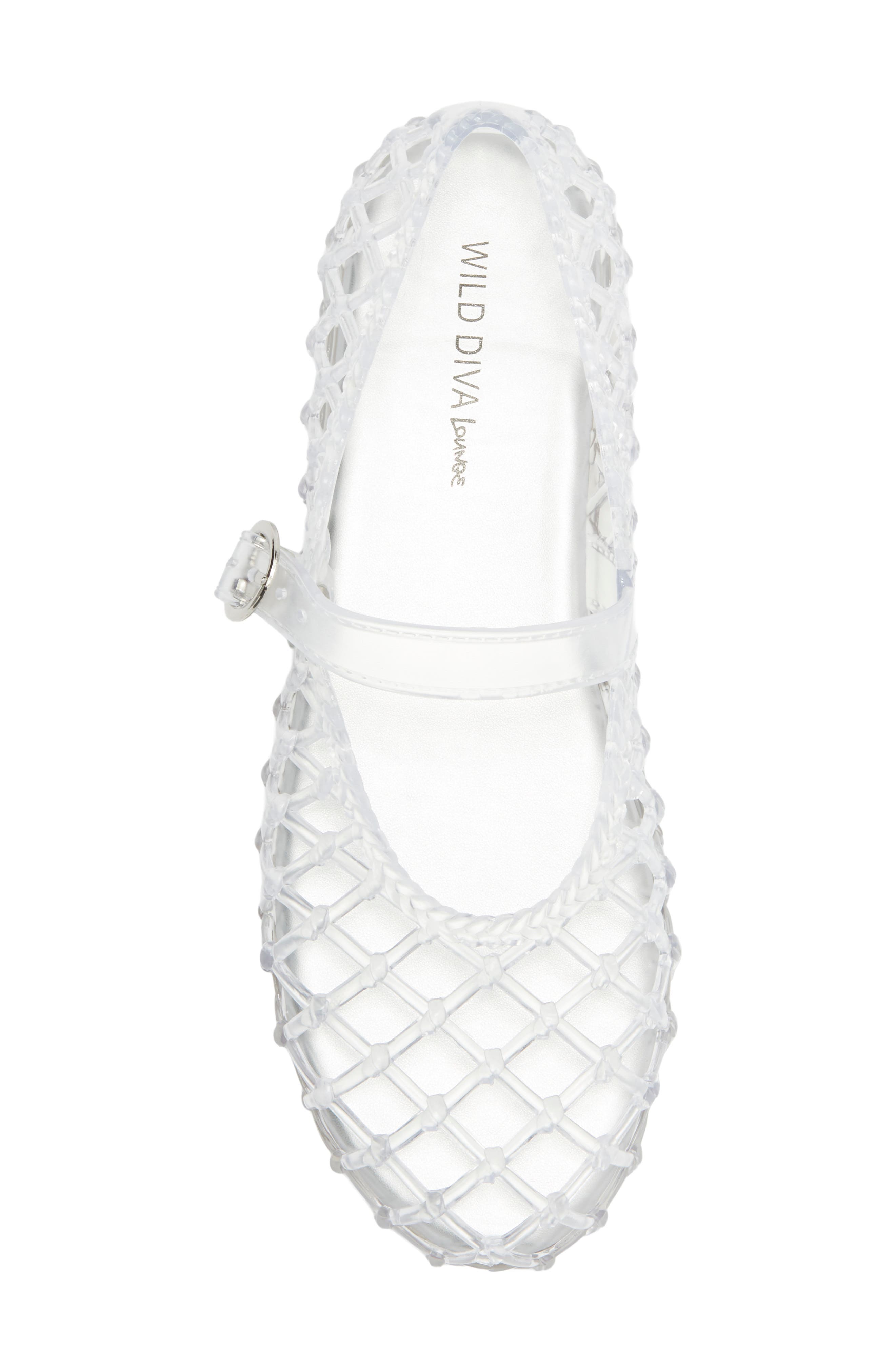 Riri Mary Jane Flat, Alternate, color, CLEAR