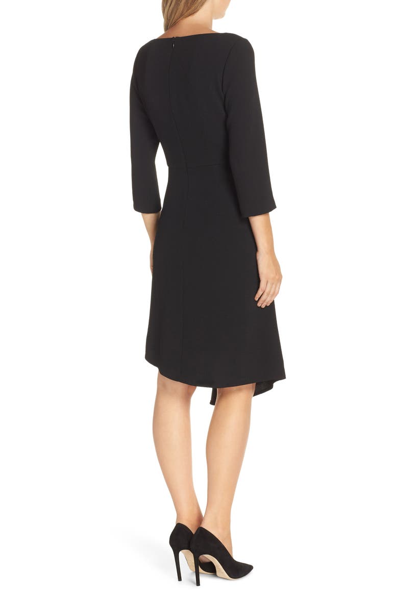 Asymmetrical Dress, Alternate, color, BLACK