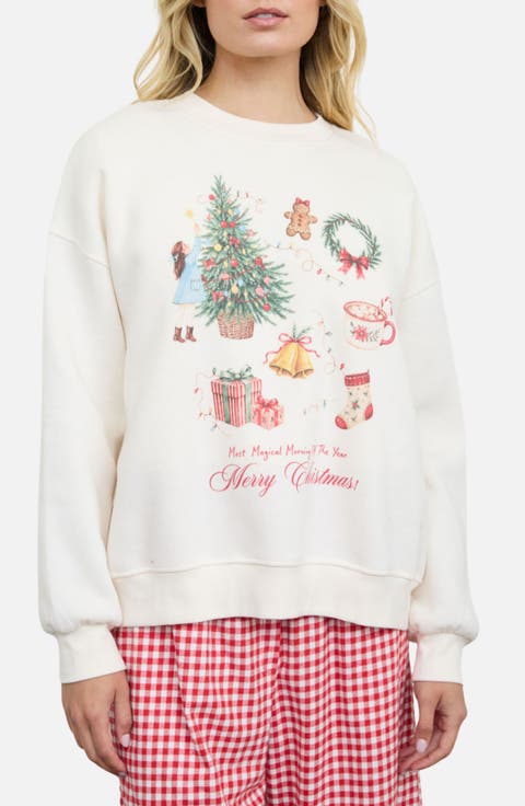 Merry Christmas Graphic Sweatshirt